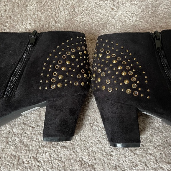 Lane Bryant Faux Suede Ankle Boots with Stud details - Picture 8 of 11
